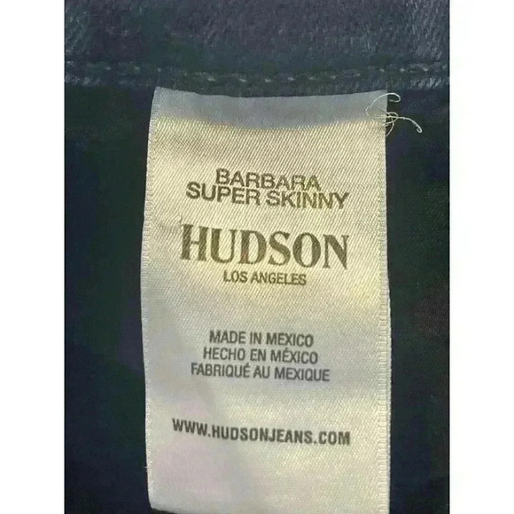 NWT Hudson Jeans Women's size 26 Barbara Super Skinny High-Rise Dark MSRP $195 - Picture 8 of 8